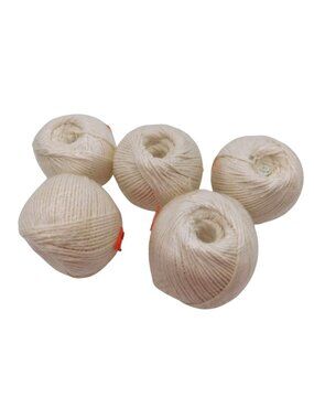 5 White Macrame Cord Balls 225 Ft Each Craft DIY Decorative Knotting Projects